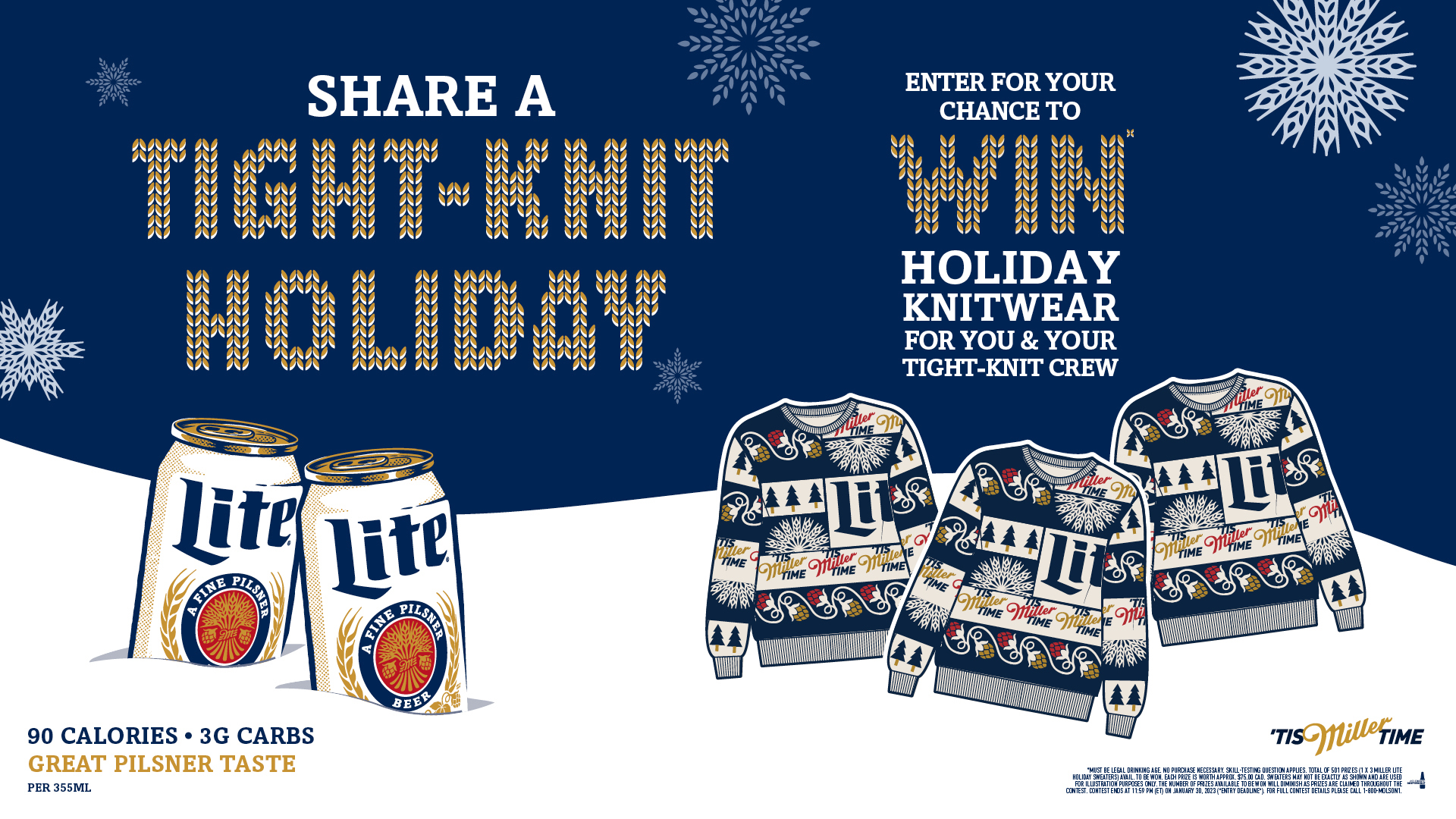 Miller lite deals knit sweater